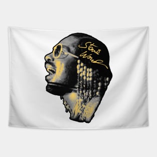 Stevie Wonder RnB Soul Grey Tapestry