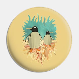 Penguins in Paradise Pin