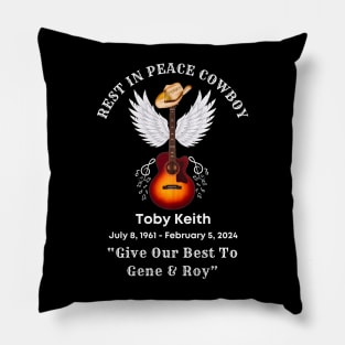 Toby Keith Tribute Memorial Pillow