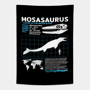 Mosasaurus Dinosaur Fact Sheet Tapestry