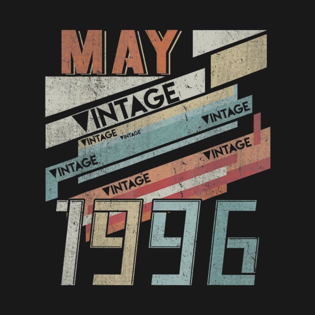 Born In MAY 1996 240th Years Old Retro Vintage Birthday by teudasfemales