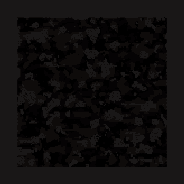 Black Digital Camouflage by Tshirtstory