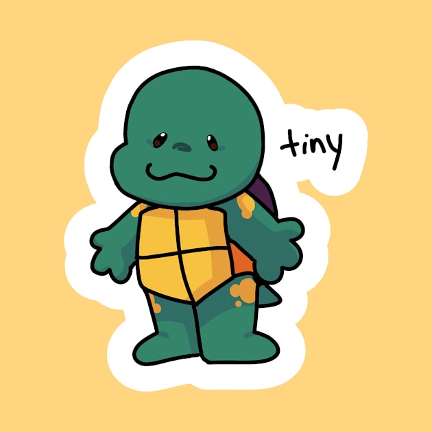 Tiny Mikey turtle tot by Ava Piglet
