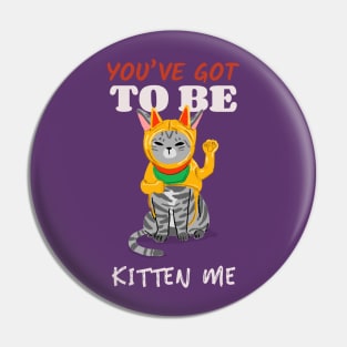 You've Got To Be Kitten Me Pin