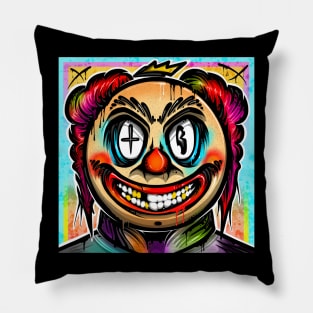 Graffiti Clown Pillow