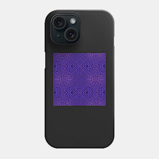 Purple/Black Tribal Pattern Phone Case