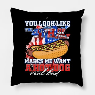 You look like the 4th of July, makes me want a hot dog Pillow