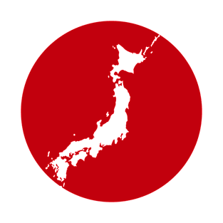 japan flag with map T-Shirt