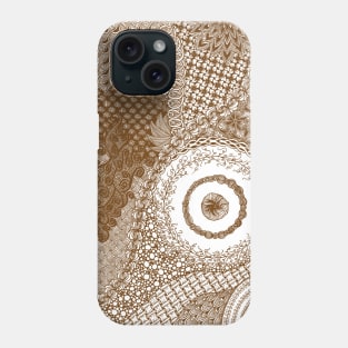 Sepia Zentangle Phone Case