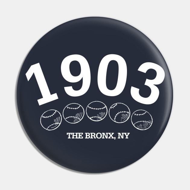 1903 NYY Pin by PopCultureShirts