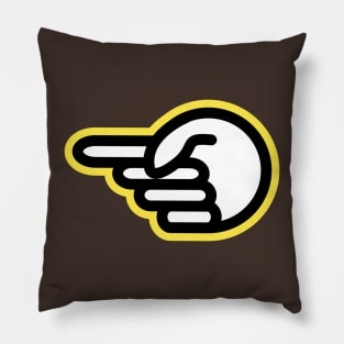 Copy of  Hand gesture - one finger - direction Pillow