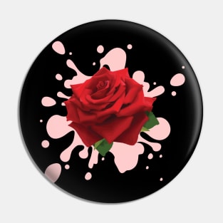 Red Rose Pin