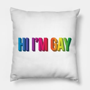 Hi I'm Gay Pillow