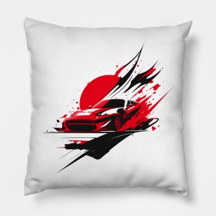 Sport Car Japanese Design Pillow