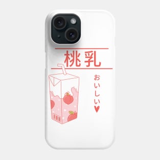 Kawaii Japanese Peach Milk Phone Case