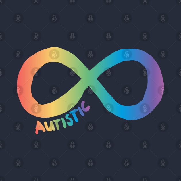 Autistic infinity symbol - rainbow by Petra Vitez