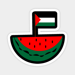 watermelon and palestinian flag Magnet