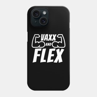 Vaxx and Flex White Phone Case