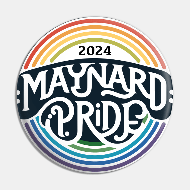 Maynard Pride 2024 logo Pin by MaynardMAPride