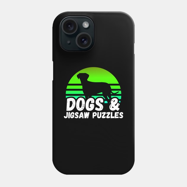 Dogs & Jigsaw Puzzles Phone Case by Mey Designs