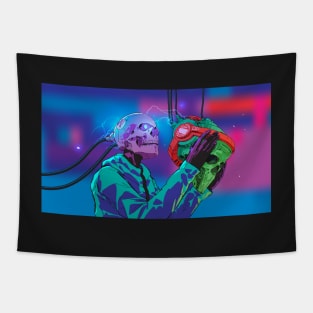 Gamer Skull Tapestry