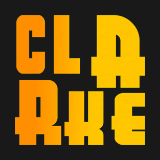 Clarke, name, typography T-Shirt