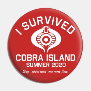 Cobra Island Survivor (WHITE) Pin