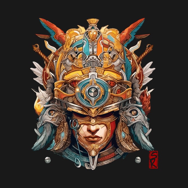 Aztec helmet by siriusreno