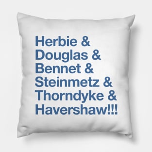 Herbie - Original “&” List (Blue) Pillow