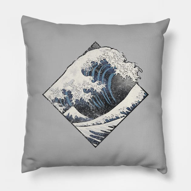 Wave Cube Pillow by FanFreak