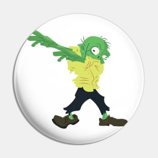 Funny Dabbing Zombie Halloween Dab Costume Pin