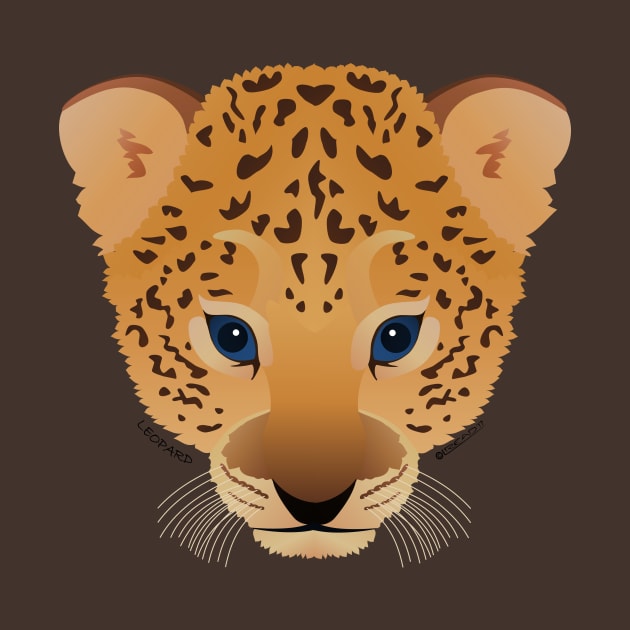 Baby Leopard Face by FunkilyMade