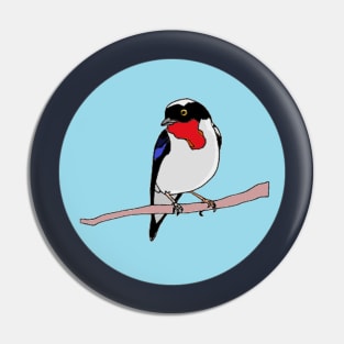 Cherry-Throated Tanager Pin