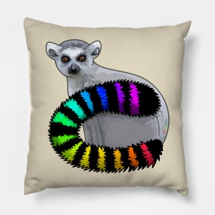 Rainbow Lemur Pillow