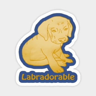 Golden Labradorable Magnet