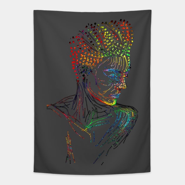The Colors of Art Man Tapestry by ColorOfArt