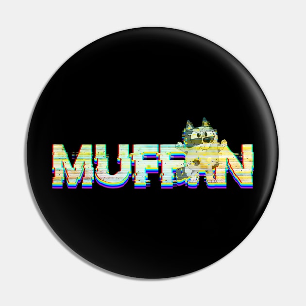 Muffin Glitch Pin by Luba