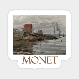 The Seine at Le Petit-Gennevilliers by Claude Monet Magnet