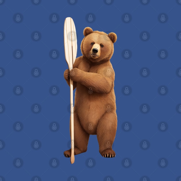 Rowing Kayaking bear by RowingParadise