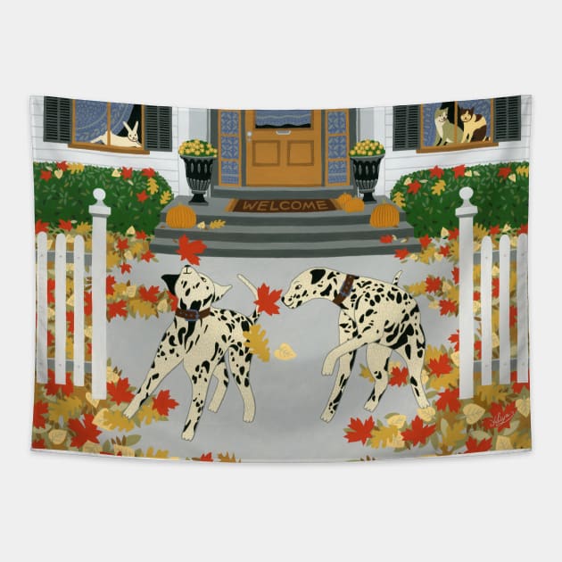 Autumn Leaf Game Tapestry by Golden Section