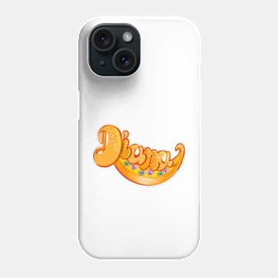 Dianna popular girls first name. Personalized personalised customised name Dianna Phone Case