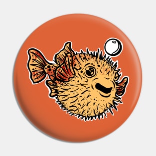 Fugu Trader Cam Puffer Fish Pin