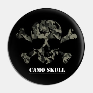 Camo Skull Pin