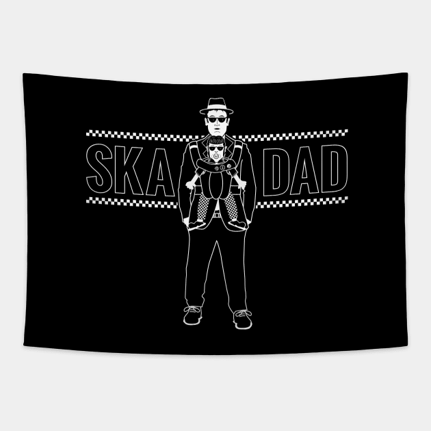 Ska Dad (with Rude Girl Daughter) Tapestry by bryankremkau