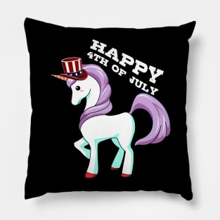 Independence Day Gifts Happy 4Th Of July Funny Flip Flops American Flag 4Th Of July Unicorn Pillow