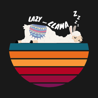 lazy llama zzzzz funny llama T-Shirt