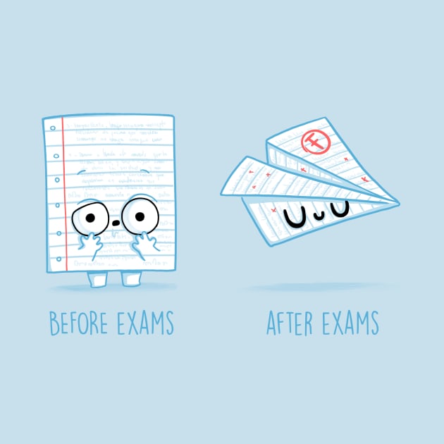 Before and After Exams by Naolito