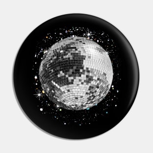 Black And White Disco Pin