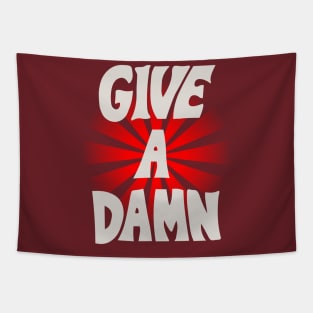 Give A Damn As Worn By Alex Turner White Tapestry