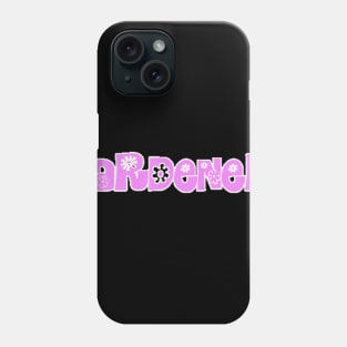 Gardener Pink Flower Design Phone Case